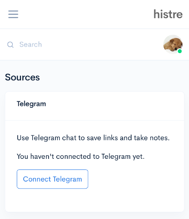 histre telegram connect